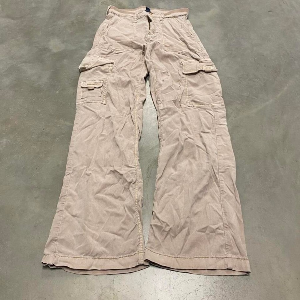 Vintage y2k 90s flares bootcut low rise women's cargo American eagle pants